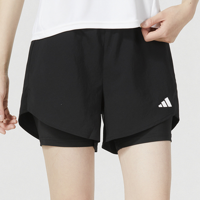 阿迪达斯梭织短裤女运动裤跑步健身HN1044 HS8614 HR7867 IU1140