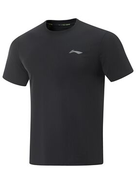 专柜2025夏李宁男子速干透气短袖T恤ATSV471-2-1