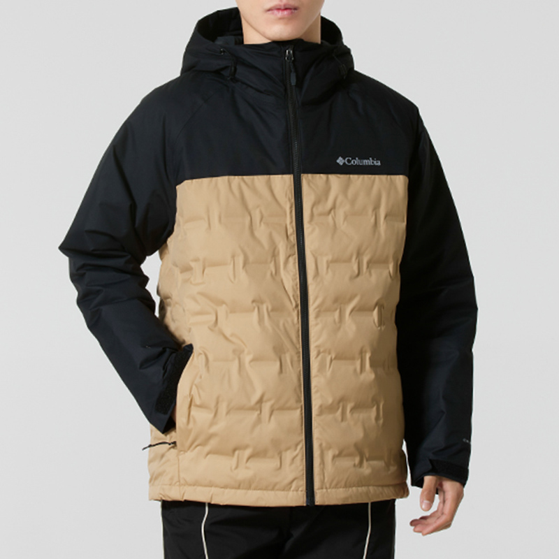 哥伦比亚羽绒服男装冬季正品无缝热压金点保暖650鸭绒外套XE4190