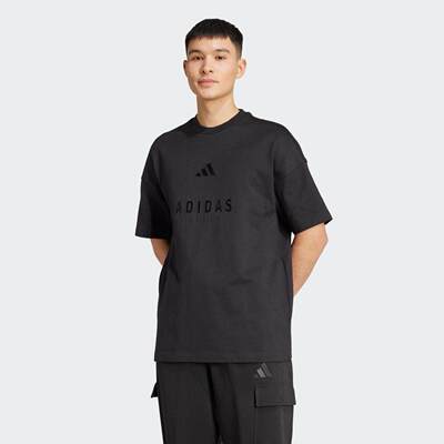 阿迪达斯2025夏季男棉运动休闲短袖T恤浊色刺绣徽标JL6549 JL6552