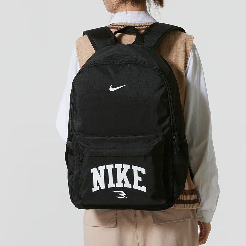 黑色背包Nike耐克正品学生书包男女双肩包新款运动包大容量休闲包