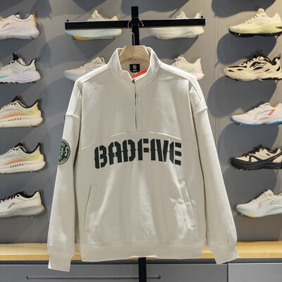 李宁卫衣男子2026春季新品反伍BADFIVE立领宽松套头卫衣AWDW033