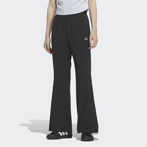 Adidas阿迪达斯女裤子2026夏季新款舒适透气宽松长裤喇叭裤KH2621