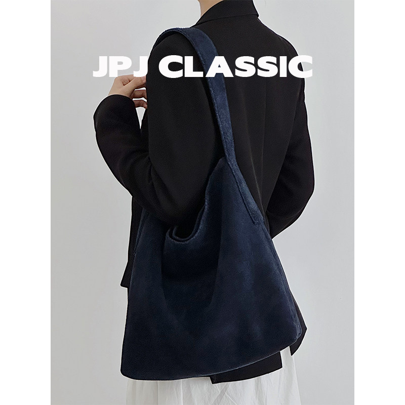 jpjclassic磨砂牛皮托特包女慵懒风通勤包大容量软包百搭