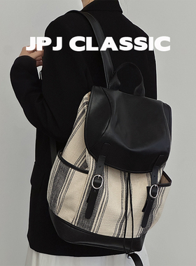 jpjclassic大容量轻便双肩包女旅游度假休闲书包慵懒风通勤包