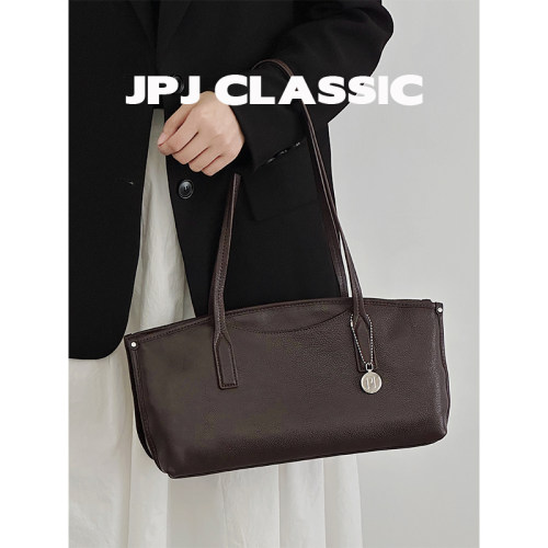 jpjclassic头层植鞣牛皮法棍包