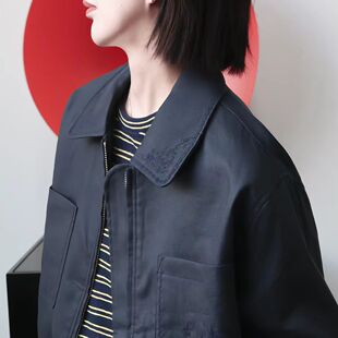 100%亚麻外套女2026春季新款美拉德老钱风韩系翻领重工提花夹克