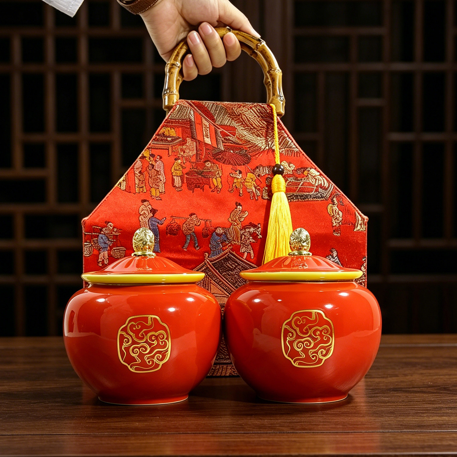 密封罐通用红茶滇红茶六堡茶普洱图片