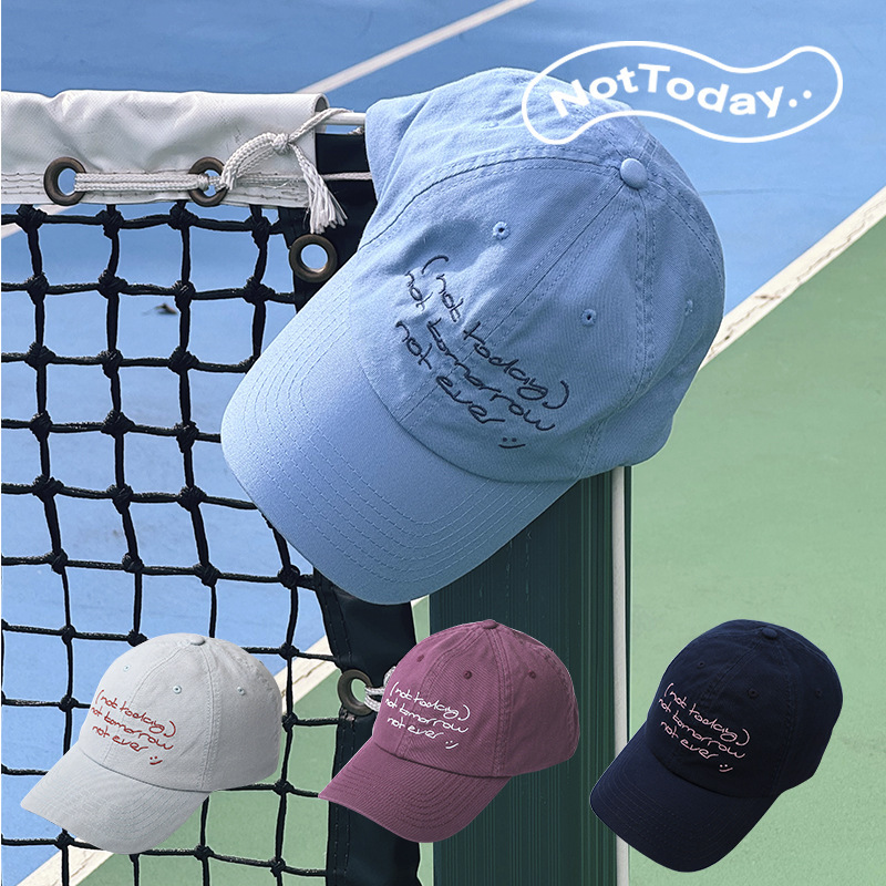 NotToday 明天再说字母logo纯棉刺绣软顶棒球帽鸭舌帽子休闲百搭