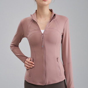 高级感瑜伽服女2025新款外套收腰显瘦建身长袖骑行服运动跑步上衣