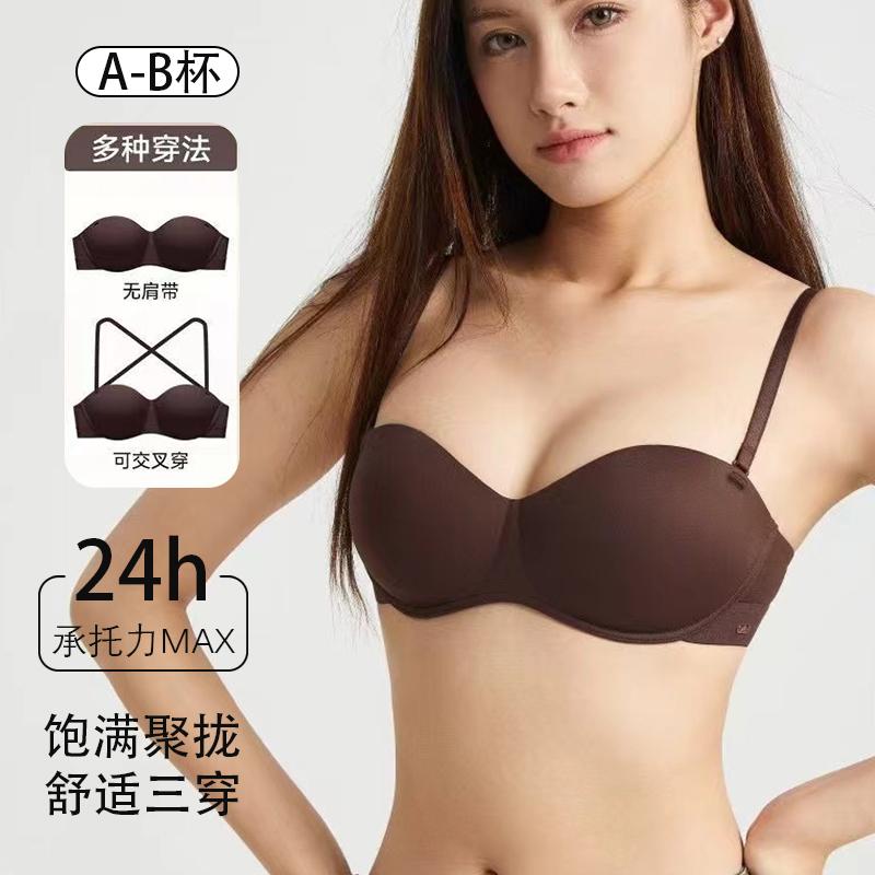 无痕聚拢无钢圈文胸显大