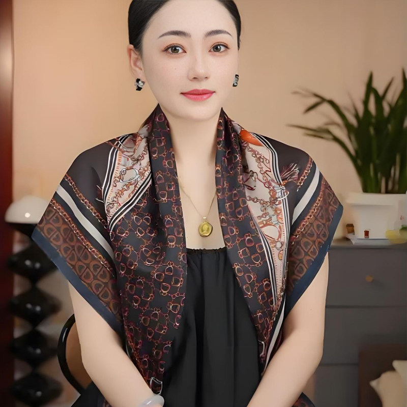 双面大方巾女高级感加厚保暖围巾