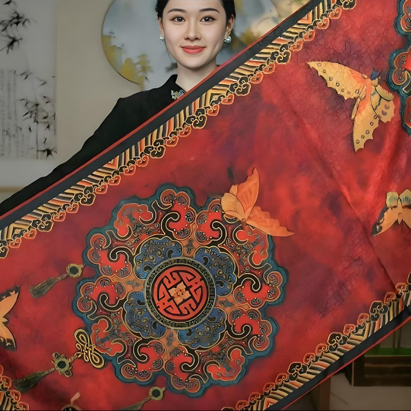 送妈妈薄款双面围巾时尚夏季