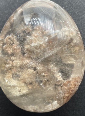 天然白水晶吊坠饰品礼物 幽灵发晶共生体 晶体干净 可打孔