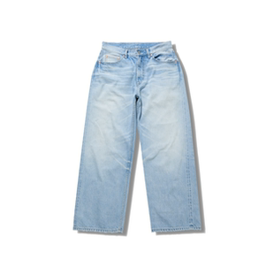 闪电2号扭骨软糯赤耳复古水洗宽松直筒牛仔裤 印度棉 Done Danci
