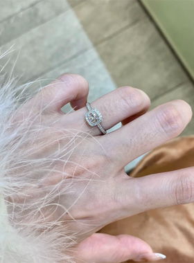 小方糖钻戒高颜值品牌胖东来女士女款戒指纳戒2025新款品牌潮流款