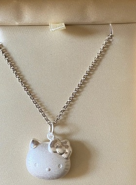 HELLOKITTY凯蒂猫项链女可爱卡通镀银女款轻奢小众高颜值2025新款