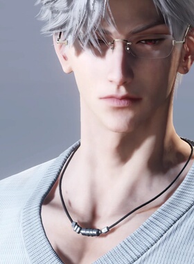 恋与深空秦彻同款项链女锁骨链cos日常百搭小众乌鸦哥毛衣链女款