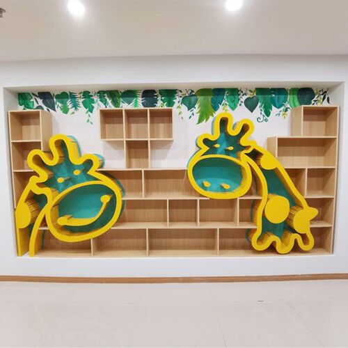 幼儿园绘本馆阅读区书柜展示架