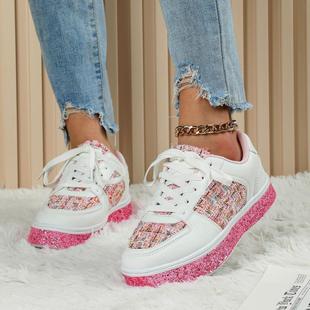 业韩版 休闲平底鞋 潮流新款 情侣款 软底舒适户外女 厚底滑板鞋 和诚鞋