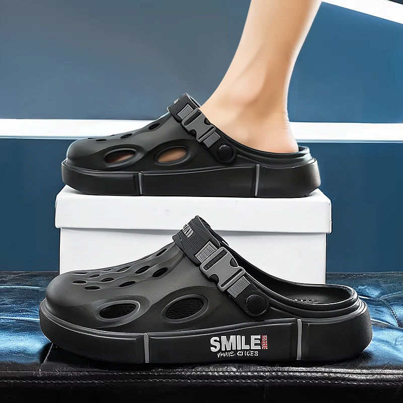 合成鞋业包头半拖鞋男2026新款夏季外穿办公室替换凉鞋大码运动沙