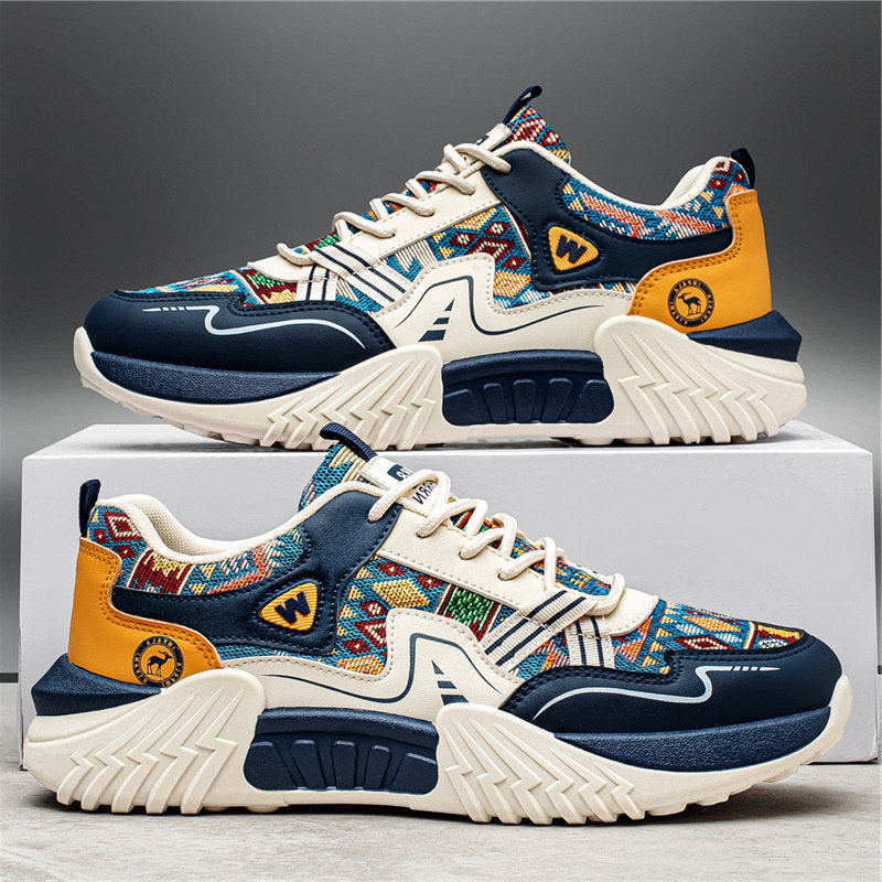 合成鞋业男鞋夏季透气2026新款学生青少年防臭网面运动休闲增高软