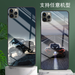 适用苹果x手机壳iphonexs新款xr豪汽跑车xsmax男士xs max玻璃潮牌