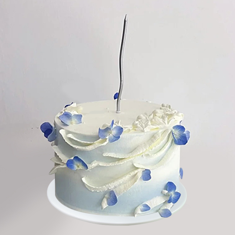 仿真蛋糕模型网红2025新款简约鲜花花卉裱花蜡烛定制塑胶橱窗样品