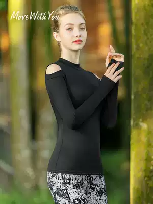 Yoga clothes women's new autumn and winter running sportswear professional fitness clothes yoga tops big size thin yoga top wear