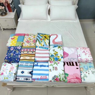 毛巾被老式怀旧纯棉全棉割绒线圈盖毯夏凉被厚床单睡单单人学生