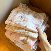 a类100%全棉双层纱睡裙女2025夏季 纯棉家居服婴儿棉纱布睡衣 短袖