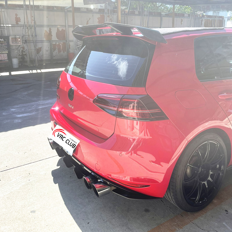 适用于大众上扰流压尾高尔夫7定风翼GTI R通用改装碳纤维尾翼