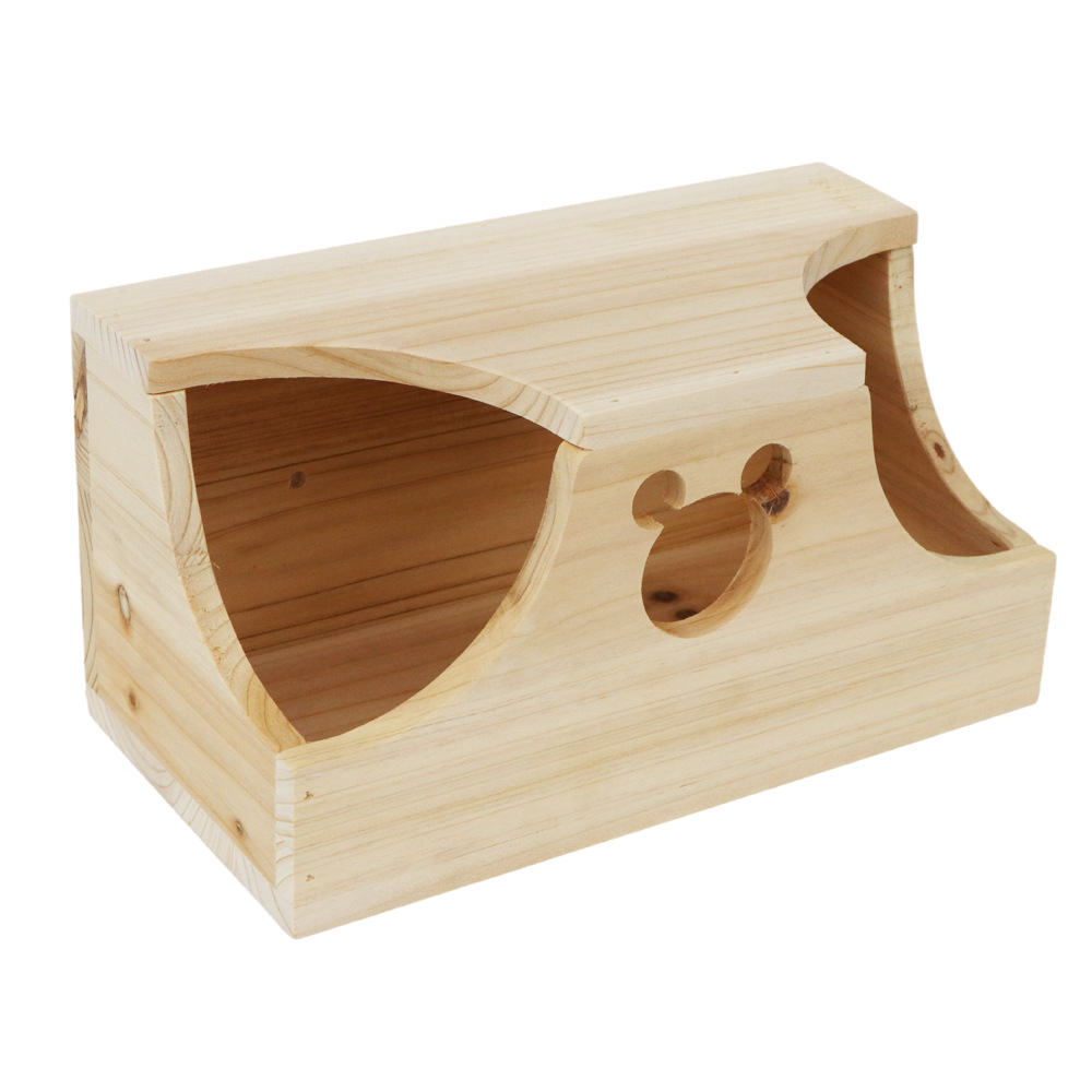 双口情侣木屋龙猫豚鼠用品木质屋小宠物房子多款宽敞睡窝支持发