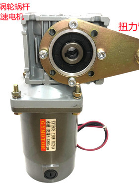 RV030小型涡轮箱120W微型直流涡轮蜗杆减速电机12V24V220V