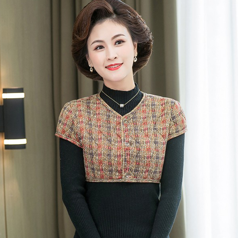 驼绒棉护肩女秋冬季睡觉保暖颈椎加厚小坎肩中老年妈妈装短袖背心