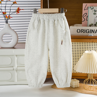 2025春秋男女大中小童新款弯道时尚洋气休闲宽松外穿运动束脚卫裤