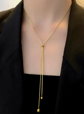 有球必应钛钢项链不褪色韩版简约