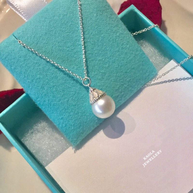 akoya珍珠项链纯银925经典款