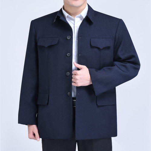 中山服外套老人爷爷装中山装衣服