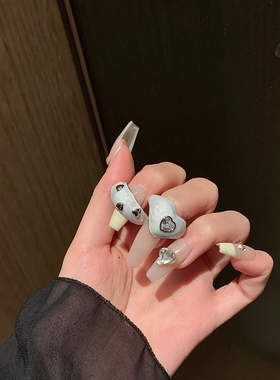 韩国博主同款滴釉爱心戒指女