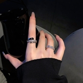 戒指女潮ins冷淡风气质小众设计高级感食指戒开口戒甜酷个性 指环