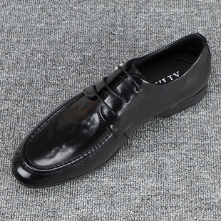 头层牛皮男鞋2024新款休闲系带皮鞋男士商务正装英伦风真皮鞋子男