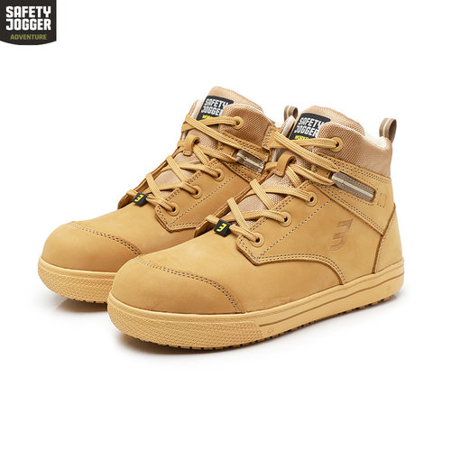 防滑板鞋劳保鞋侧拉链防砸防刺穿