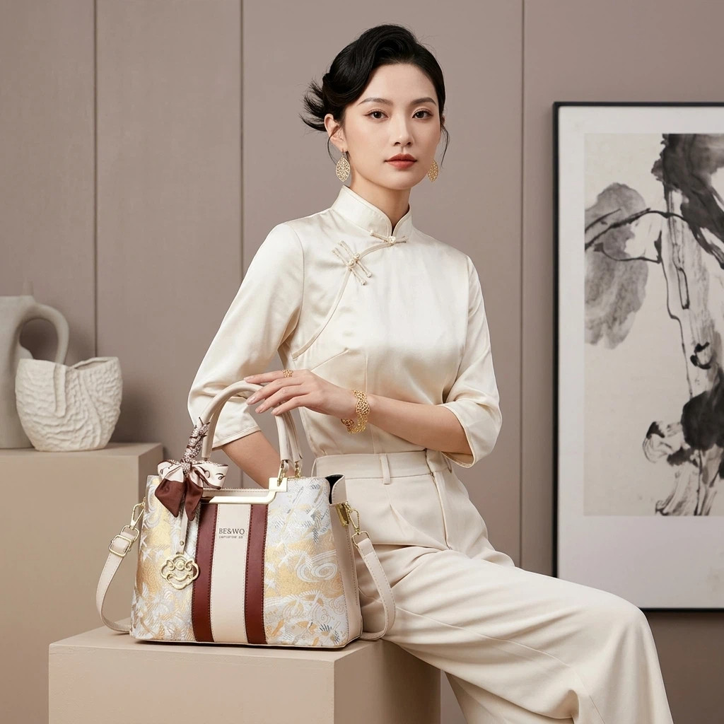 京东唯品会官方旗舰店香港品牌软皮大容量女包多层时尚肩斜挎包潮