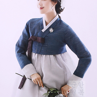 韩国面料新款 G00033 女士改良高腰新娘礼服韩服公主婚礼敬酒韩服Y