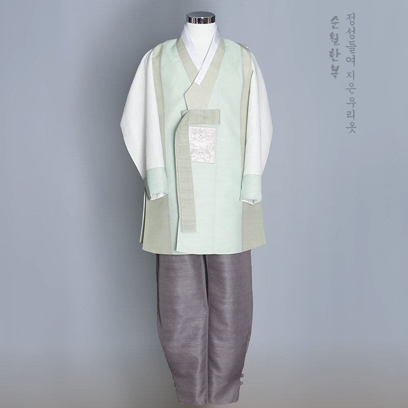 延边定制新款改良男装/新郎韩服短款马甲/主持人演讲礼服/E100211