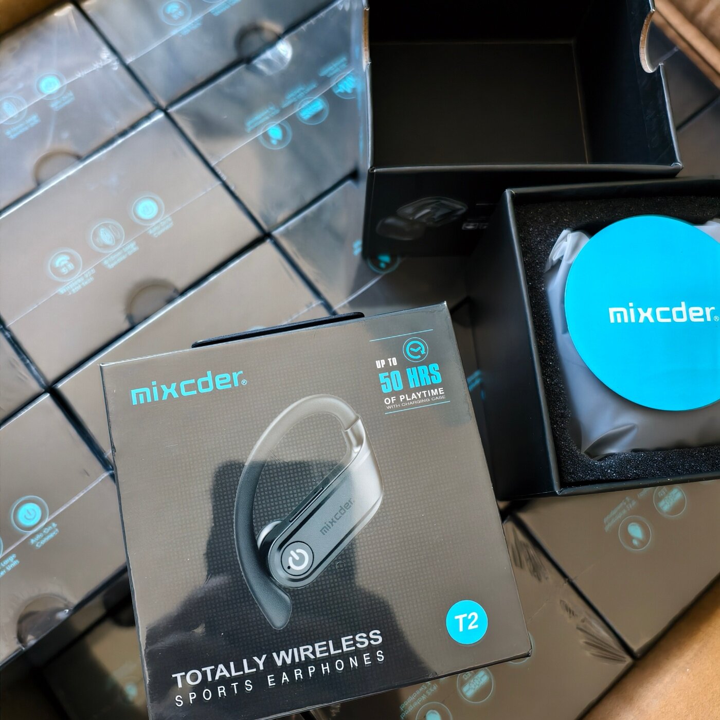 不包好坏盲盒美国T2无线蓝牙耳机后挂式运动跑步健身外贸库存尾货