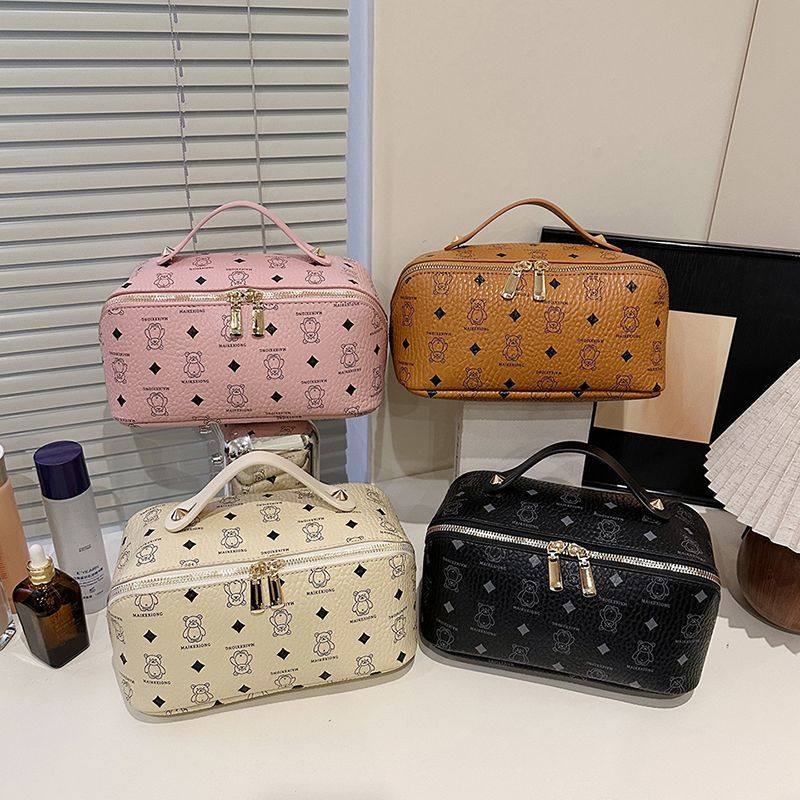 化妆包女2025新款大容量便携旅行可爱熊化妆品收纳包网红洗漱包袋,收纳整理,化妆包,淘宝优惠券,粉丝福利购,淘宝优惠卷