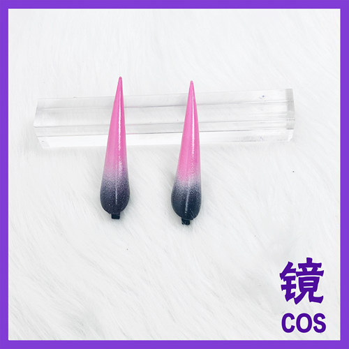 超时空辉夜姬驹泽乃依cos头角道具月读形象cosplay头饰带发夹现货