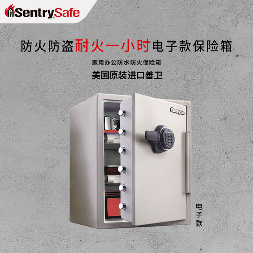 美国进口善卫sentry safe防火保险箱小型办公家用保管收纳保险柜